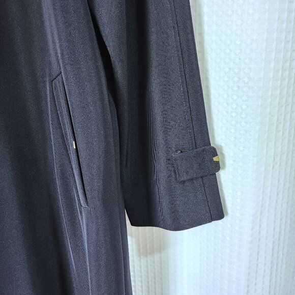 Novelti Long Coat Womens 9/10 Blue Polyester Pockets Lined Novelty for Lindor - Picture 3 of 15